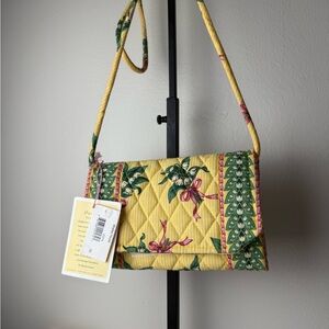 NWT Vera Bradley Hope Wallet With Strap Breast Cancer Pattern Detachable Strap